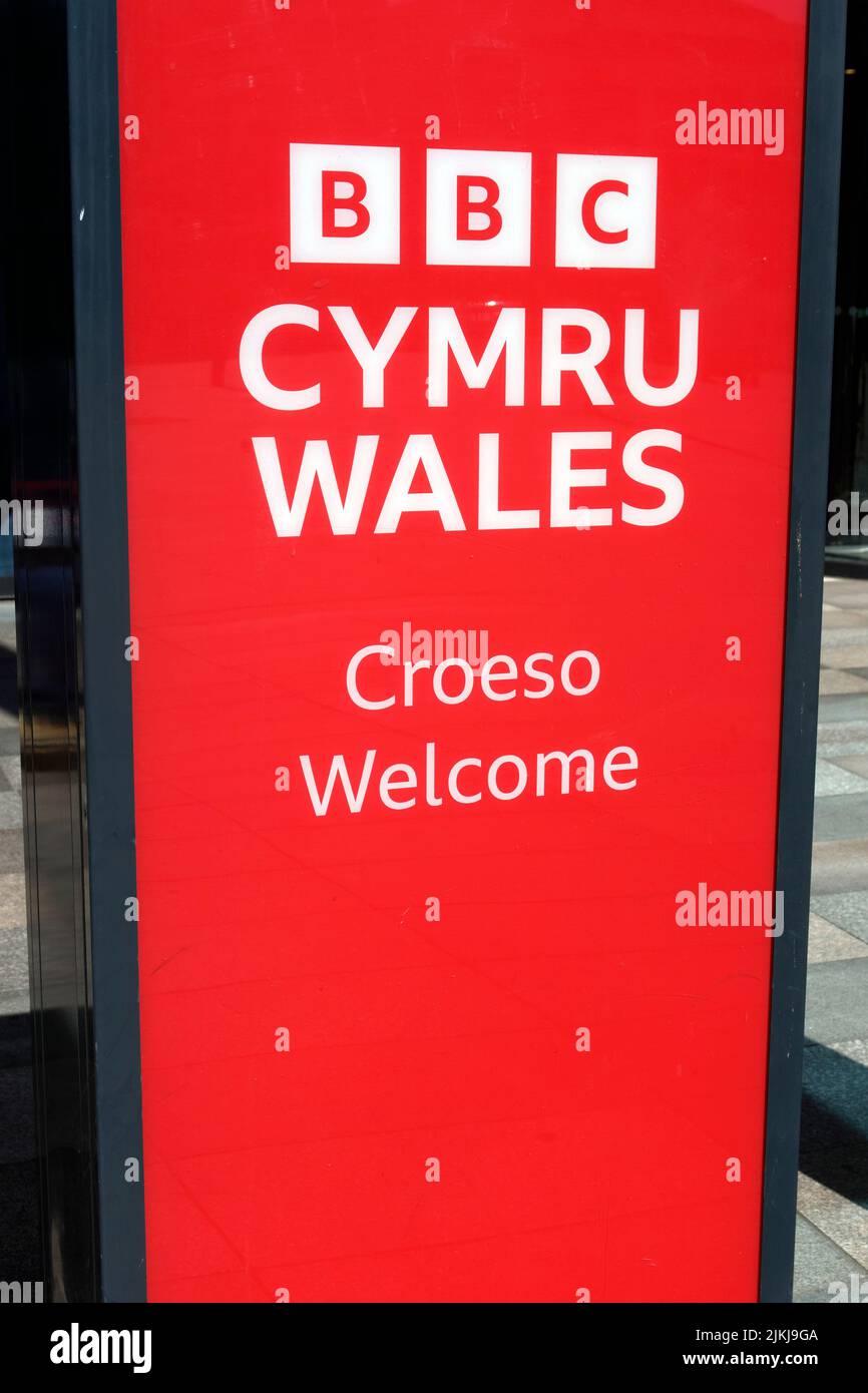 BBC Wales headquarters, Central Square, Cardiff, Wales. Stock Photo