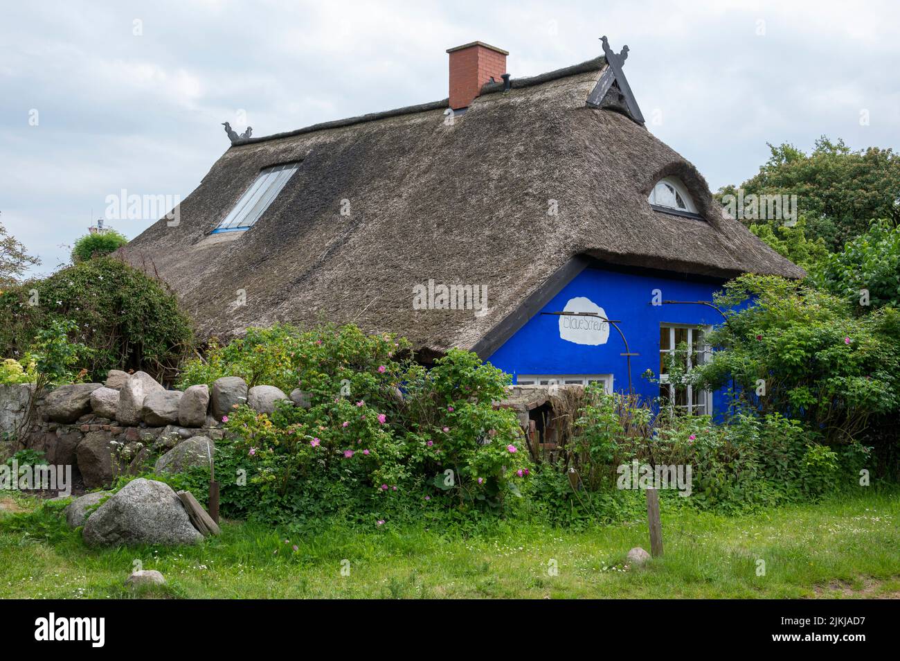 Germany, Mecklenburg-Western Pomerania, Baltic Sea, island Rügen, island Hiddensee, Blaue Scheune Stock Photo