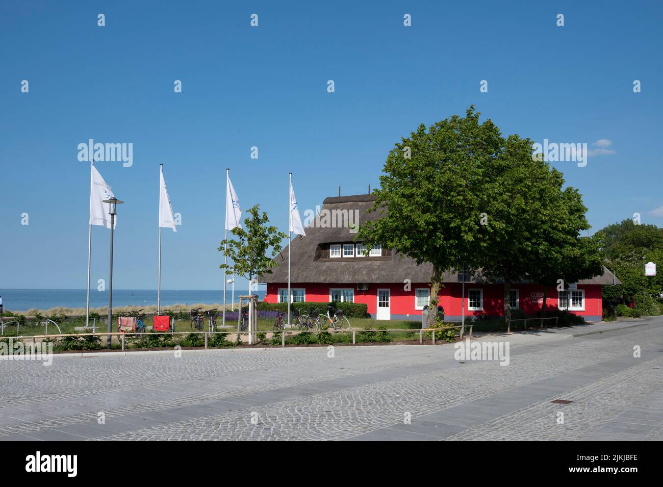 Germany, Mecklenburg-Western Pomerania, Baltic Sea, Baltic resort Kühlungsborn, beach promenade Stock Photo