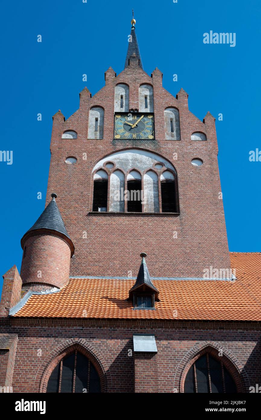 Germany, Mecklenburg-Western Pomerania, Baltic Sea, Pomeranian Bay, Usedom Island, Usedom Town, Church in Moenchow Stock Photo