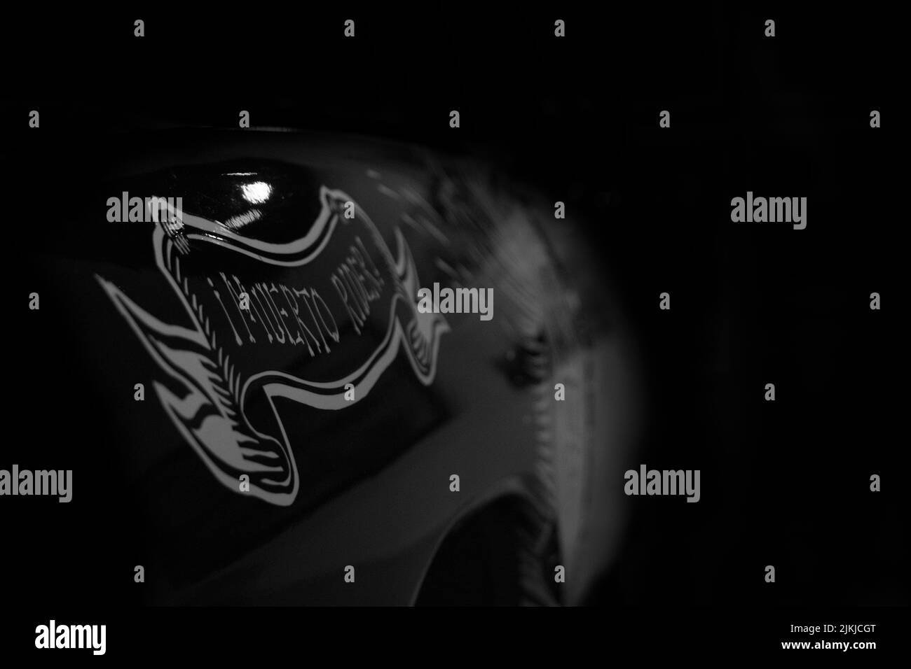 Low Rider Style Grayscale Design A grayscale closeup shot of a painted lowrider car surface Stock Photo ...