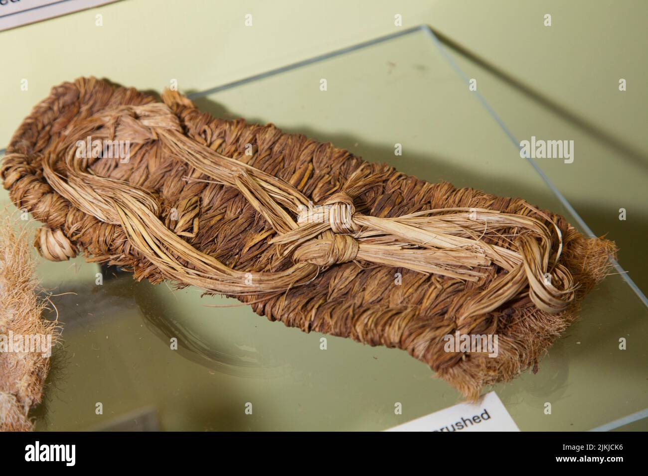 Sandal footwear was made from weaving yucca plant fibers together. . Anasazi Cultural Center