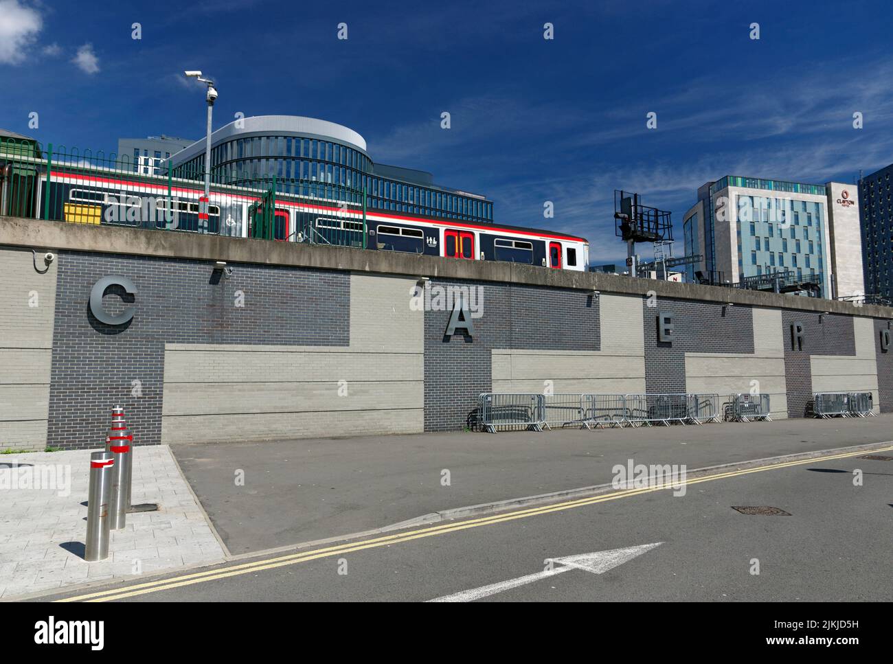 Cardiff Central Station, Penarth Road , Cardiff, Wales. Stock Photo