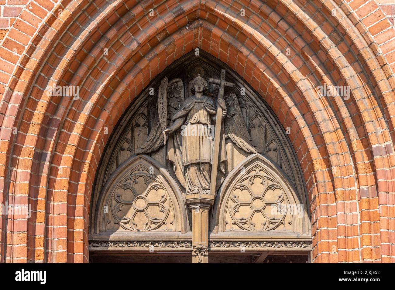 Germany, Mecklenburg-Western Pomerania, Baltic Sea, Bad Doberan, Doberan Monastery, Cistercian Abbey, Minster, High Gothic brick building Stock Photo