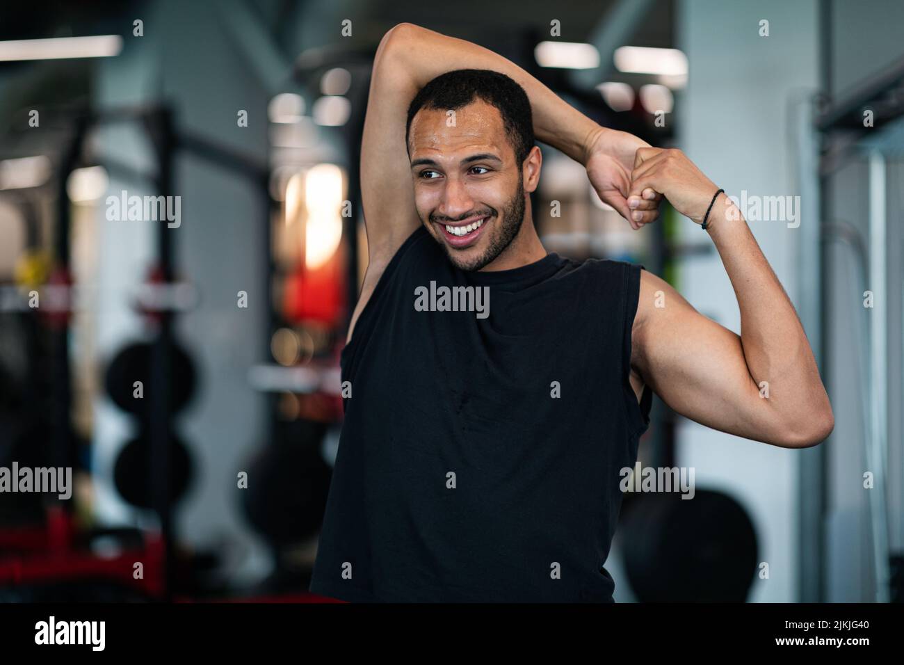 Person stretching their muscles hi-res stock photography and images - Alamy