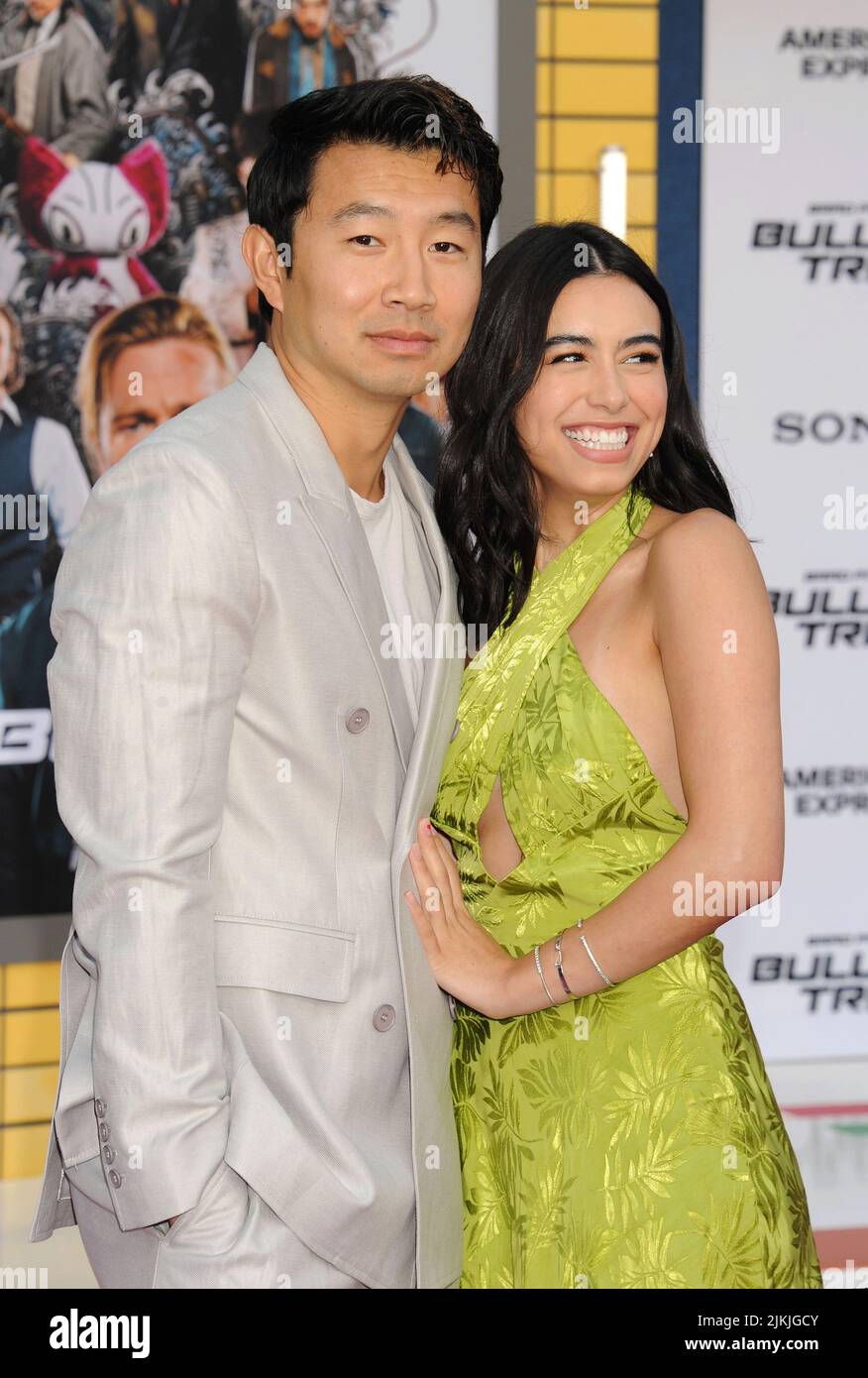 LOS ANGELES, CA AUGUST 01 (LR) Simu Liu and Jade Bender attend the(01)