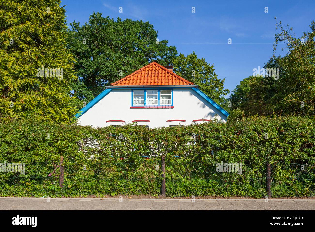 Residential house, North Sea resort Dangast, Varel-Dangast, Lower Saxony, Germany, Europe Stock Photo