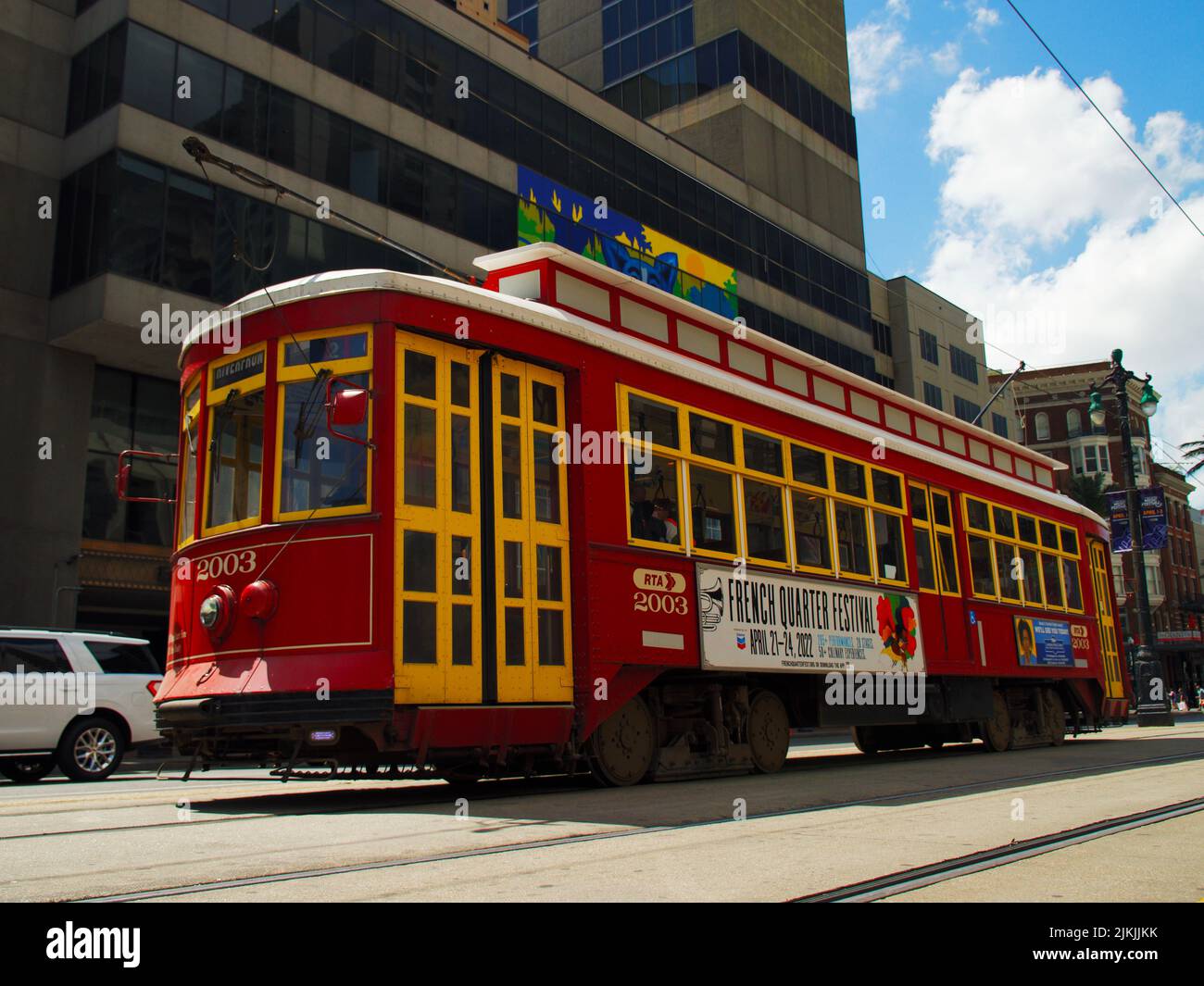 Tram New Orleans Scale 1:24 G45 - Wood & Metal Model Assembly Kit, Requires Building