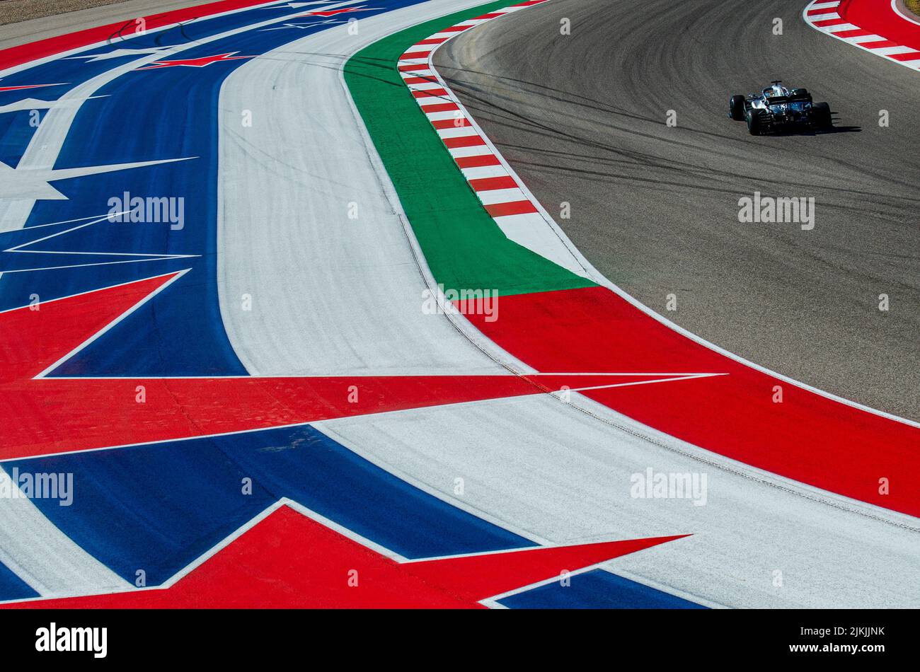 The international Auto racing Formula 1 at Circuit during the  United States Grand Prix Stock Photo
