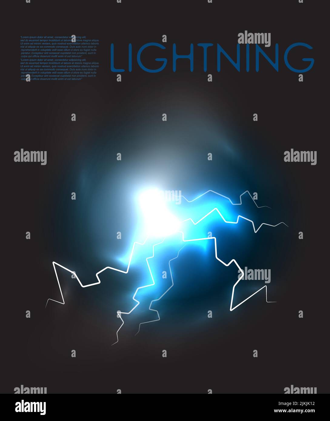 Lightning bolt energy background. EPS10 Stock Vector Image & Art Alamy