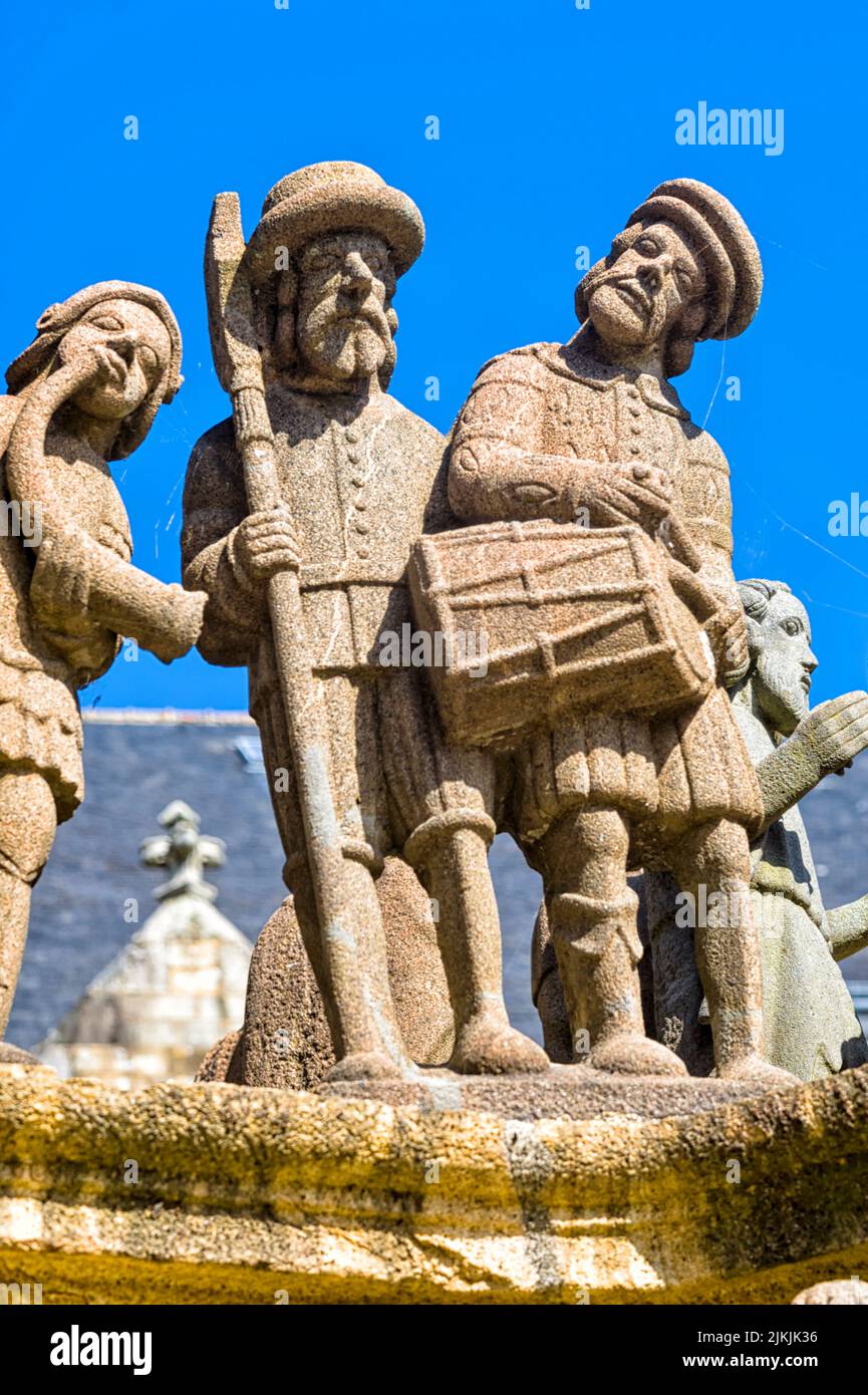 Calvaire in Plougastel-Daoulas Stock Photo