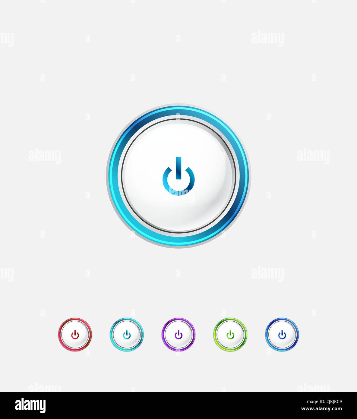 Vector illustration of start | power button Stock Vector Image & Art ...
