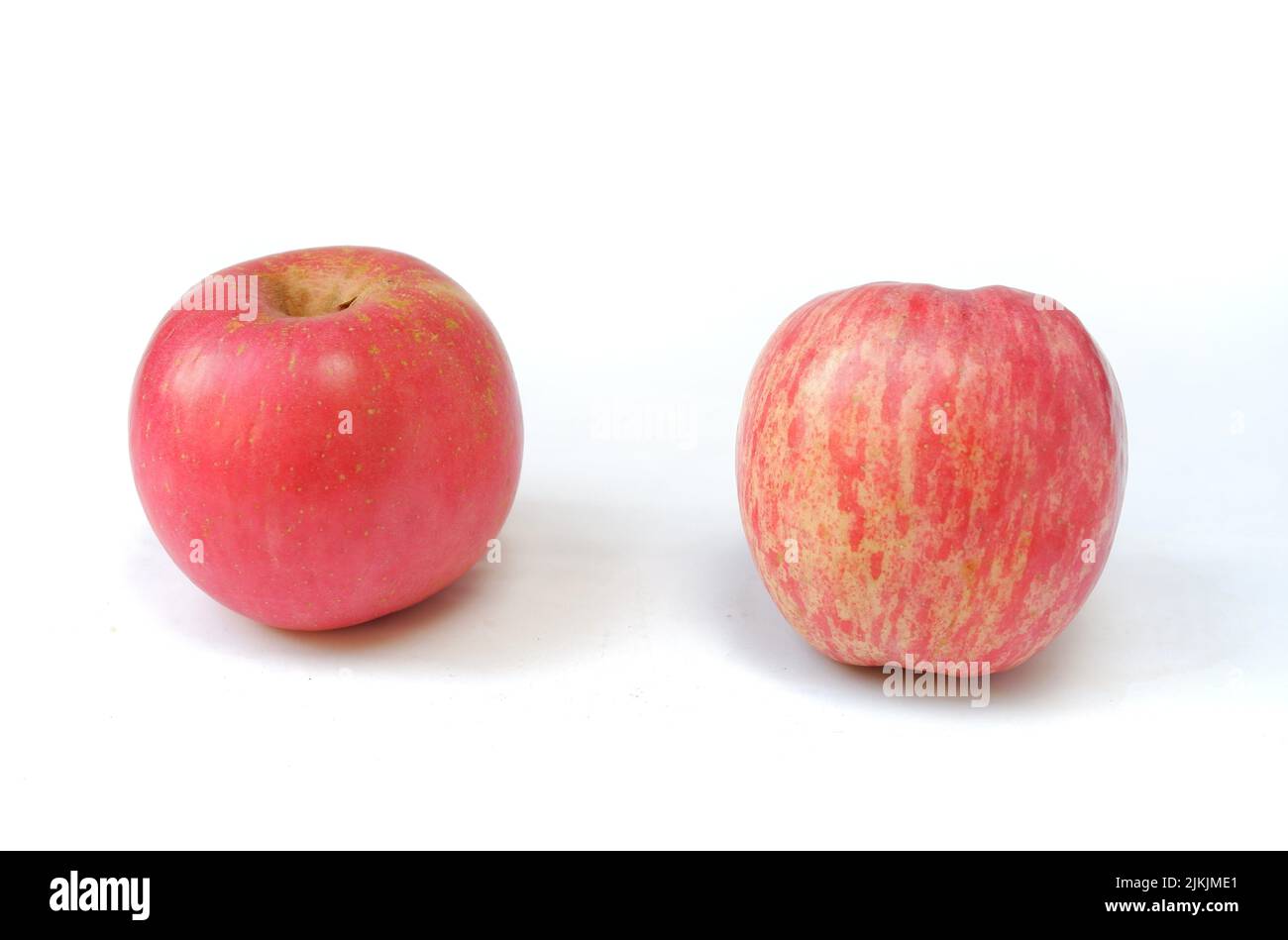 Fresh fuji apple isolated on a white background Stock Photo