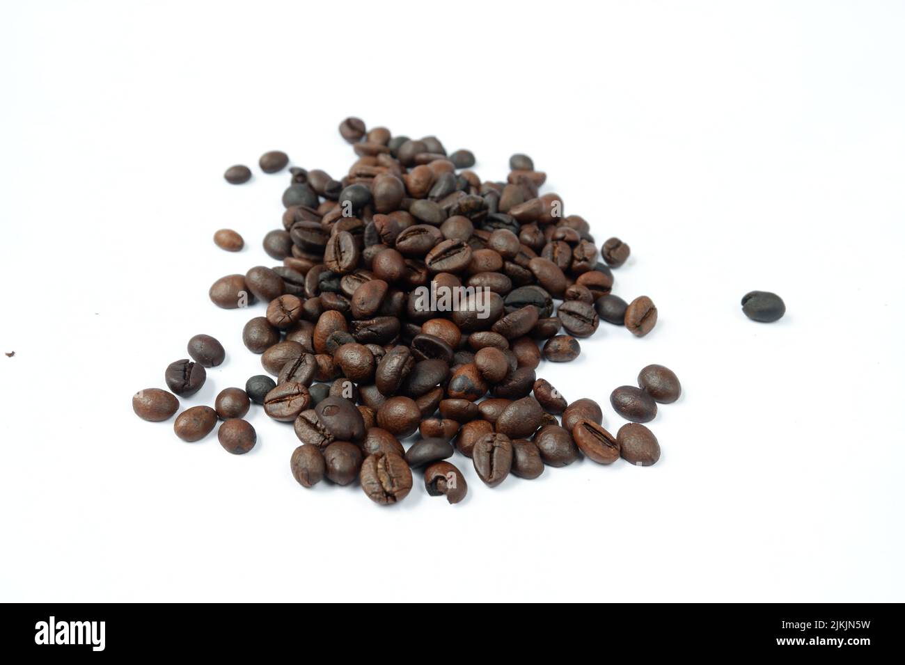 Coffee beans isolated on a white background Stock Photo - Alamy