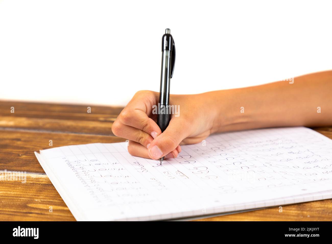 wirting hand with white background Stock Photo - Alamy