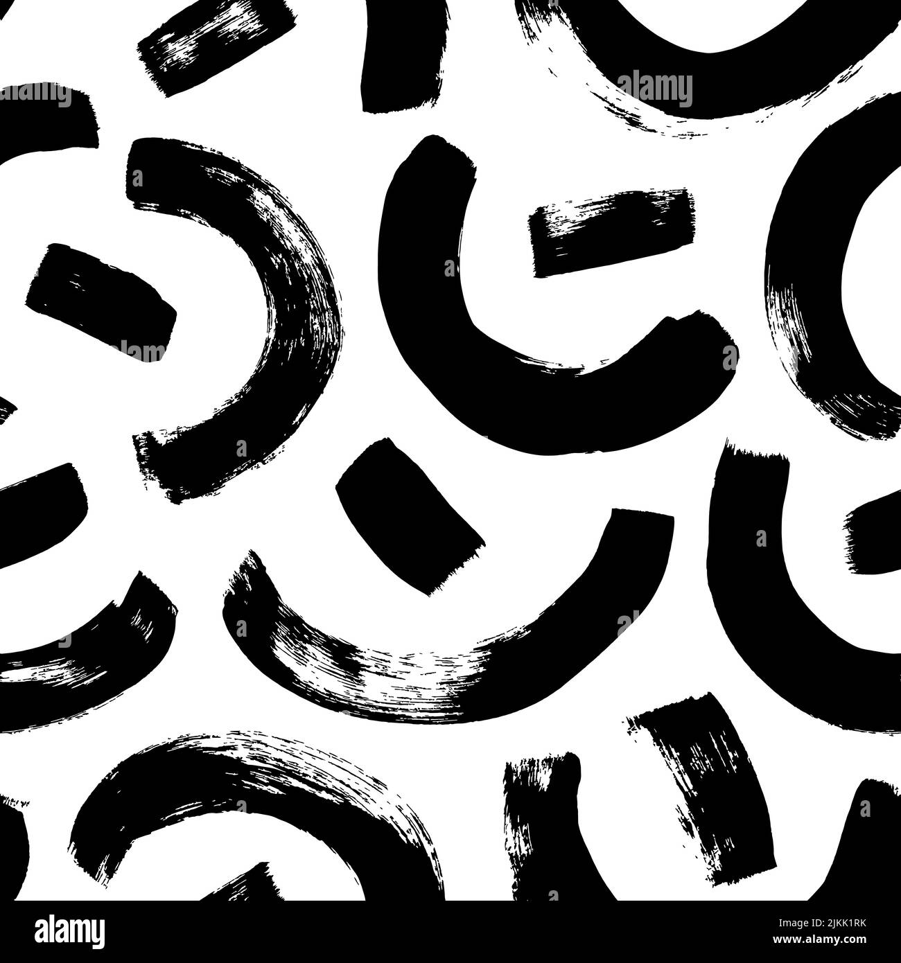 Hand drawn grunge halved circles seamless pattern Stock Vector Image ...