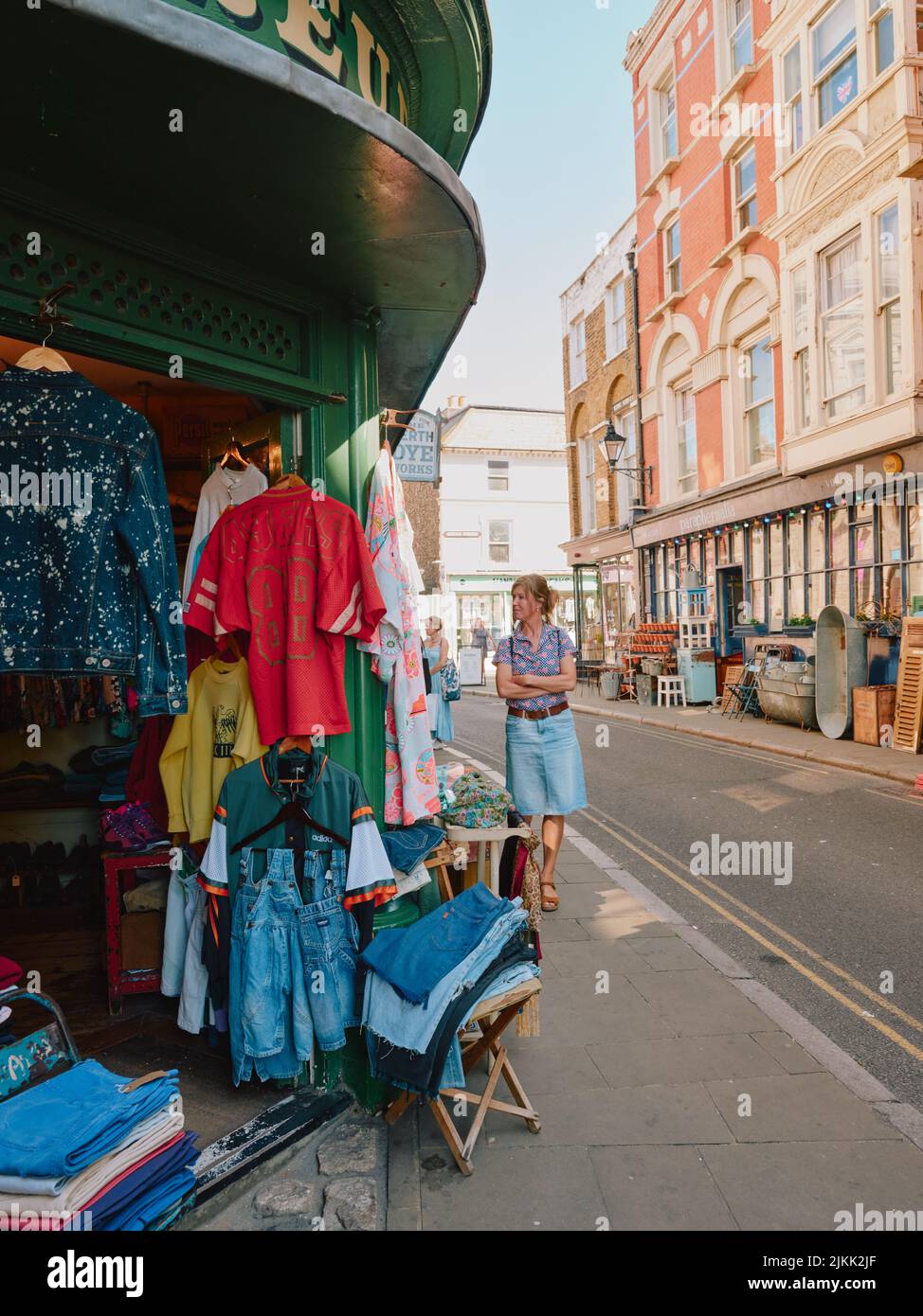 Margate shops in the old town Margate Kent England UK - vintage shops - vintage clothes - shopping Stock Photo