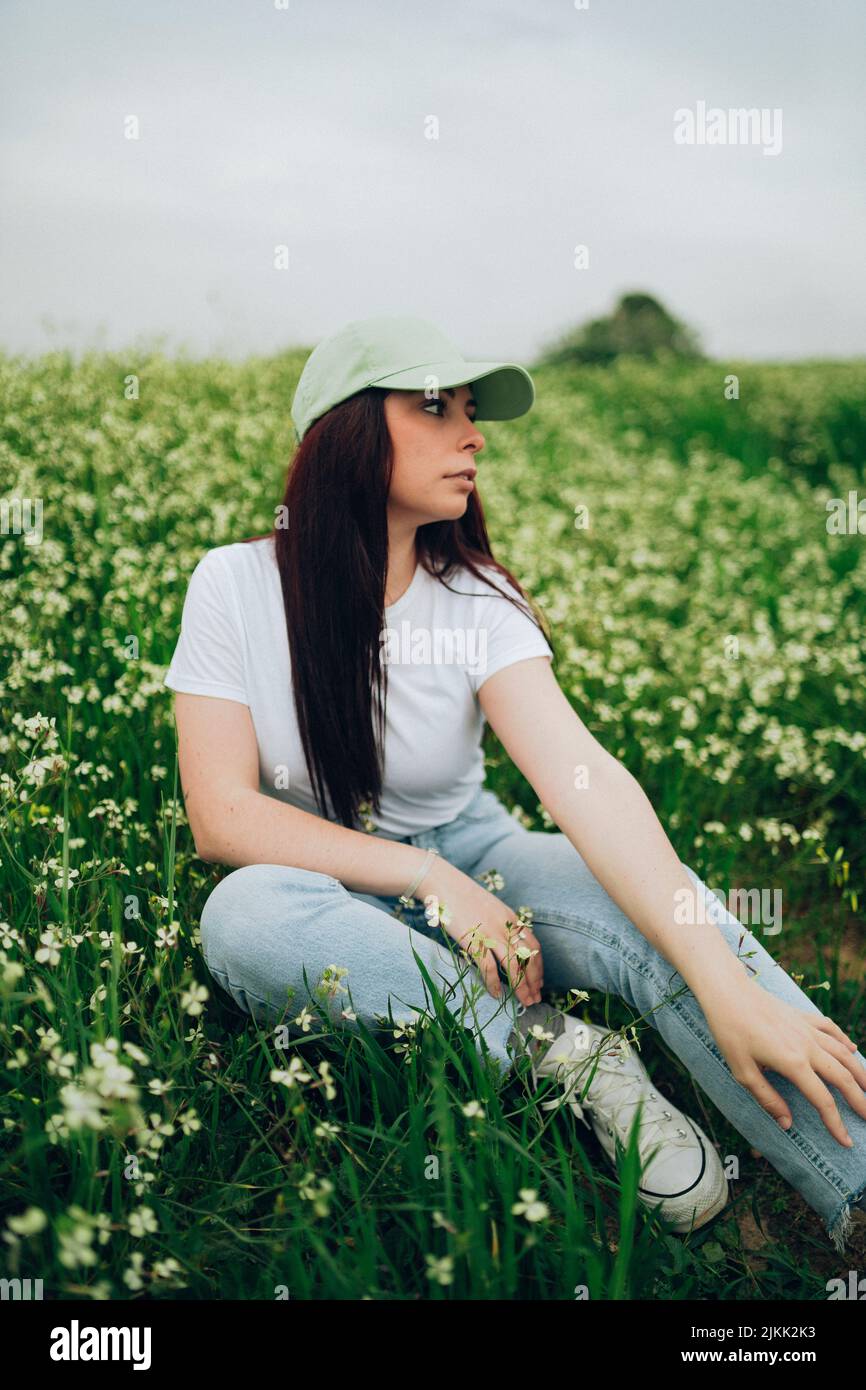 Female young face caucasian hi-res stock photography and images - Alamy