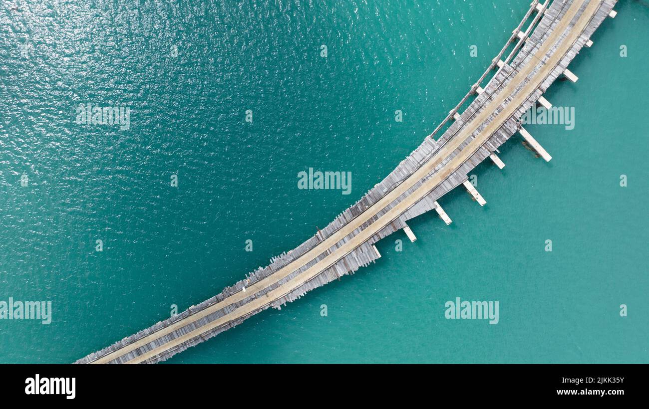 Aerial view beautiful bridge hi-res stock photography and images - Alamy