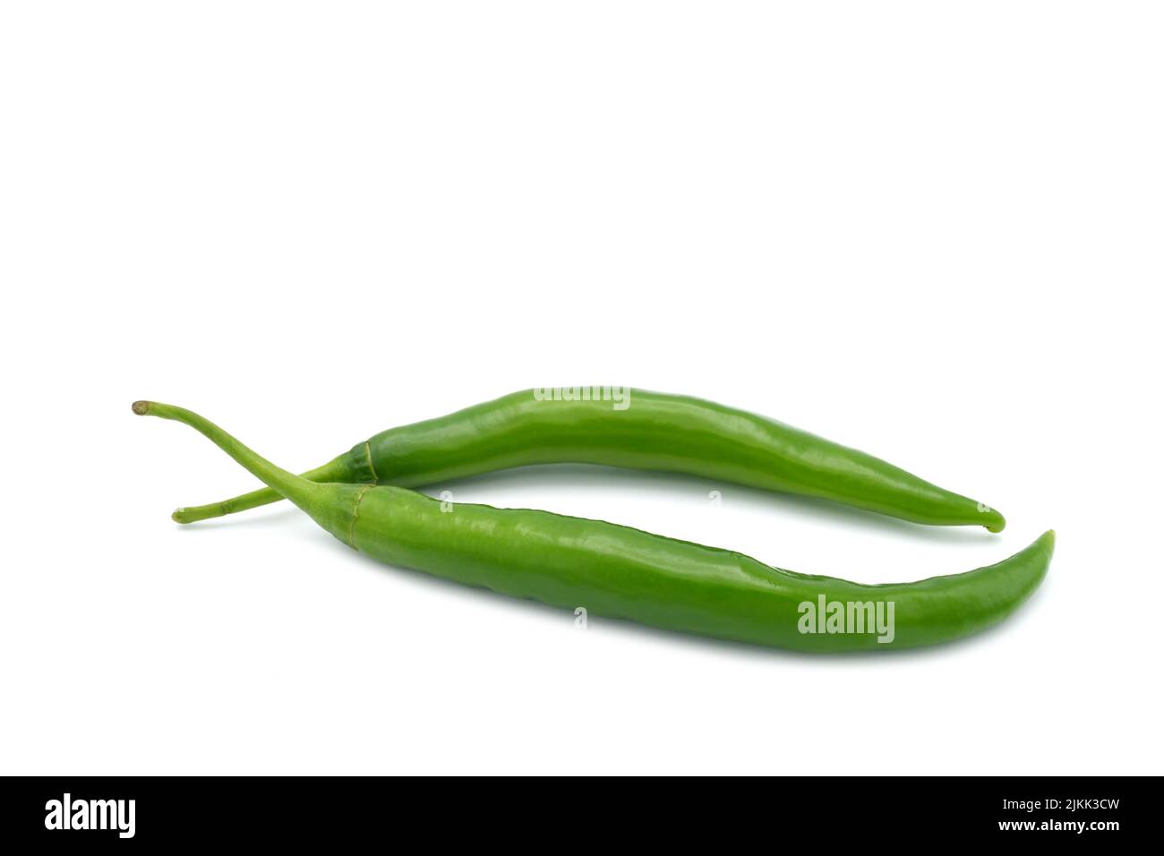 A shot of a green peppers on isolated white background Stock Photo - Alamy