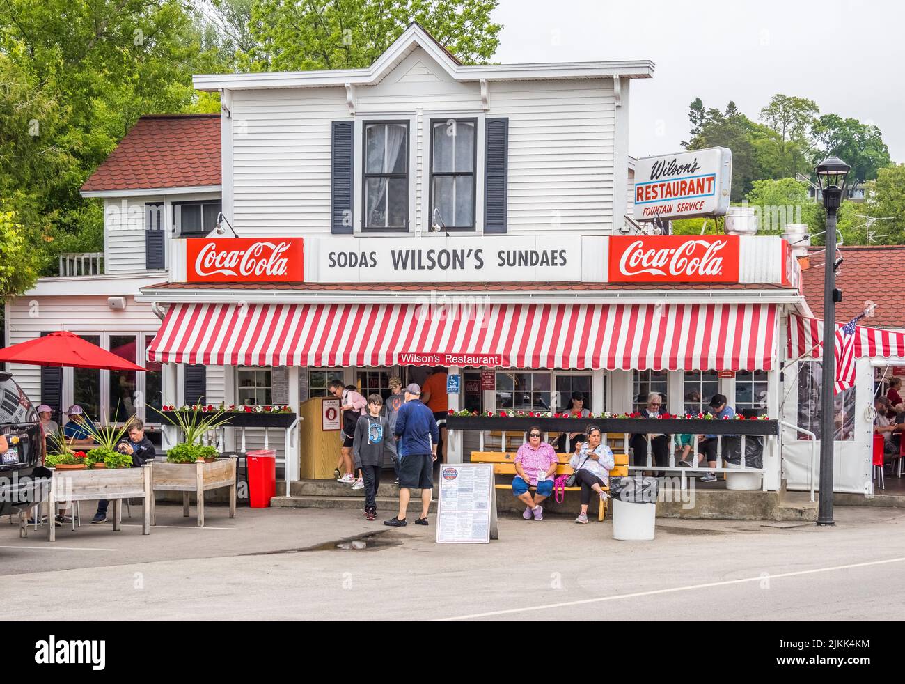 Wilson's Restaurant and Ice Cream Parlor in Ephraim, Door County, Wisconsin Stock Photo