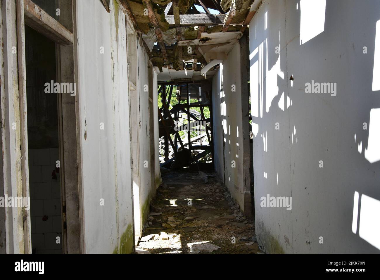 Ruins of Old and abandoned house in rural part of country Stock Photo ...
