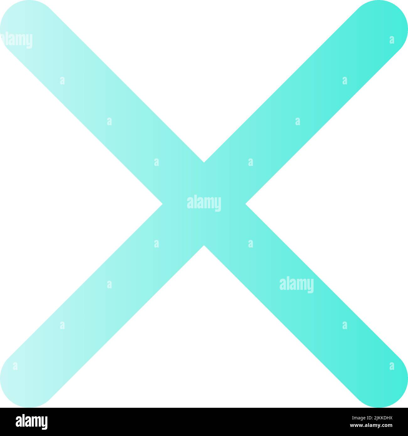 Cross mark flat gradient color ui icon Stock Vector Image & Art - Alamy