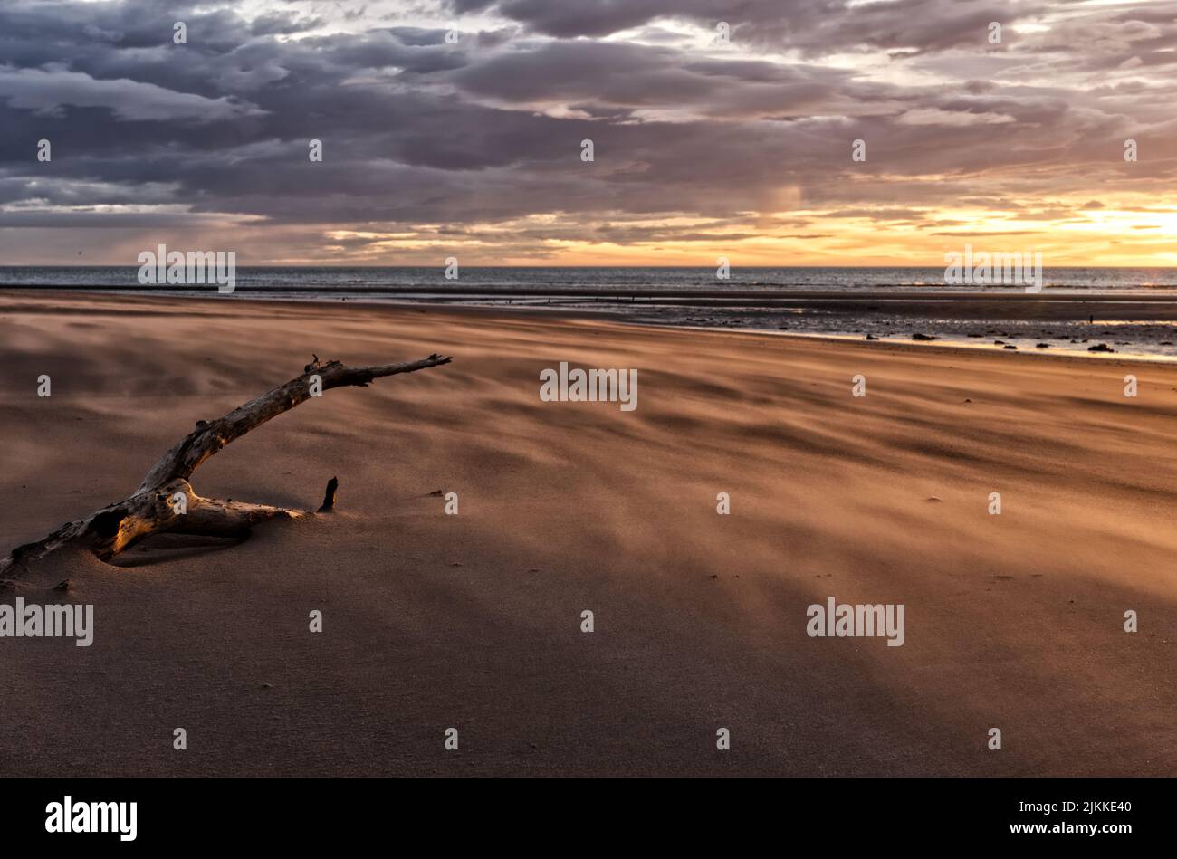 The beautiful sunset at the beach Stock Photo - Alamy