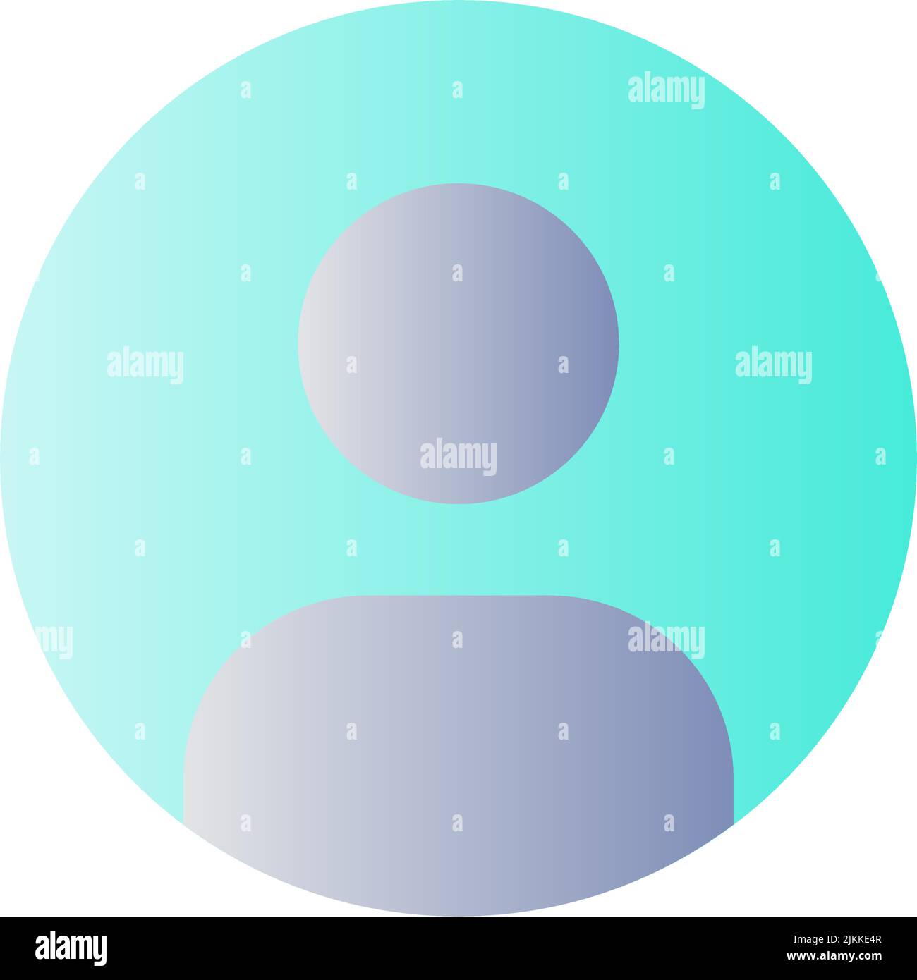 Select contact photo flat gradient color ui icon Stock Vector