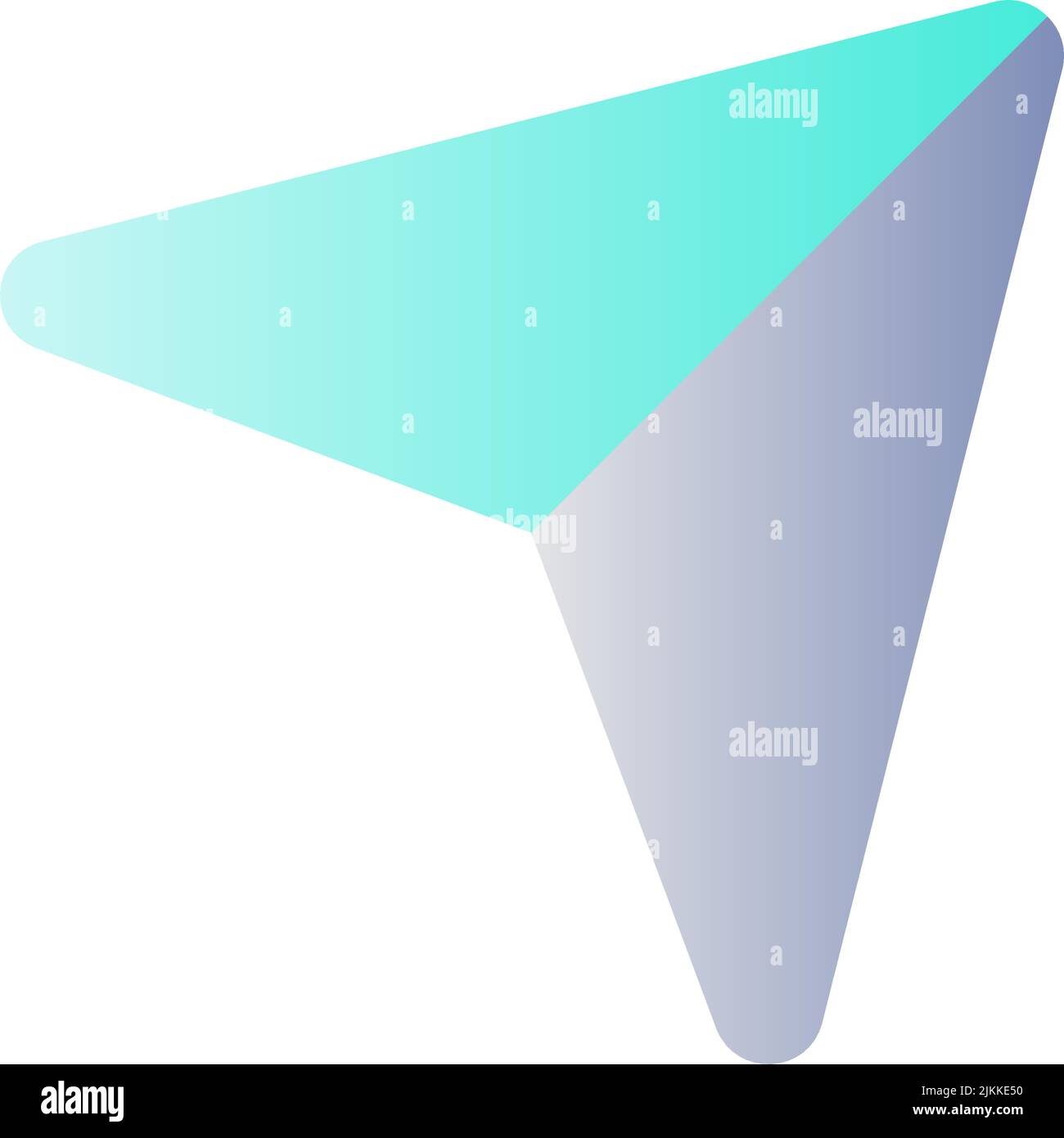 Sharing post flat gradient color ui icon Stock Vector