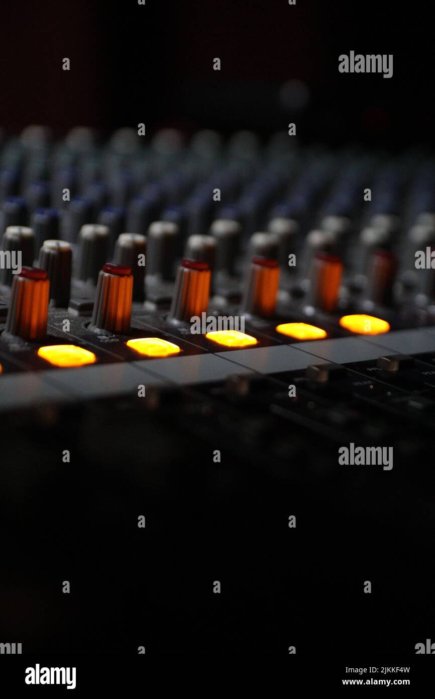 Sound mixer slide hi-res stock photography and images - Alamy