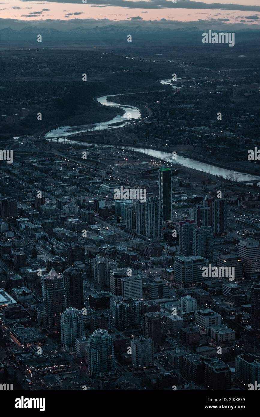 Bow river downtown calgary in hi-res stock photography and images - Alamy