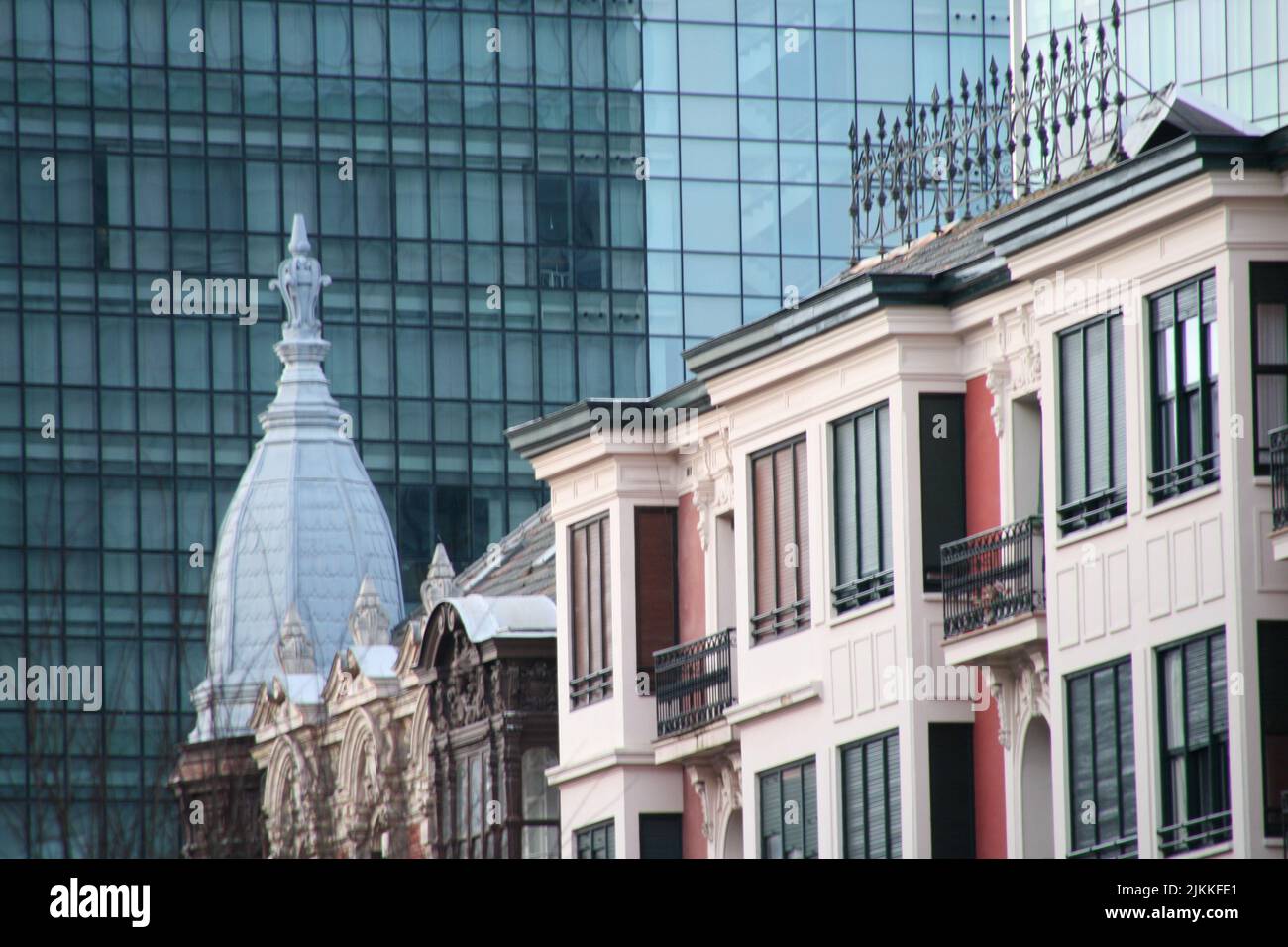 A beautiful view of modern and old buildings in Bilbao Stock Photo - Alamy