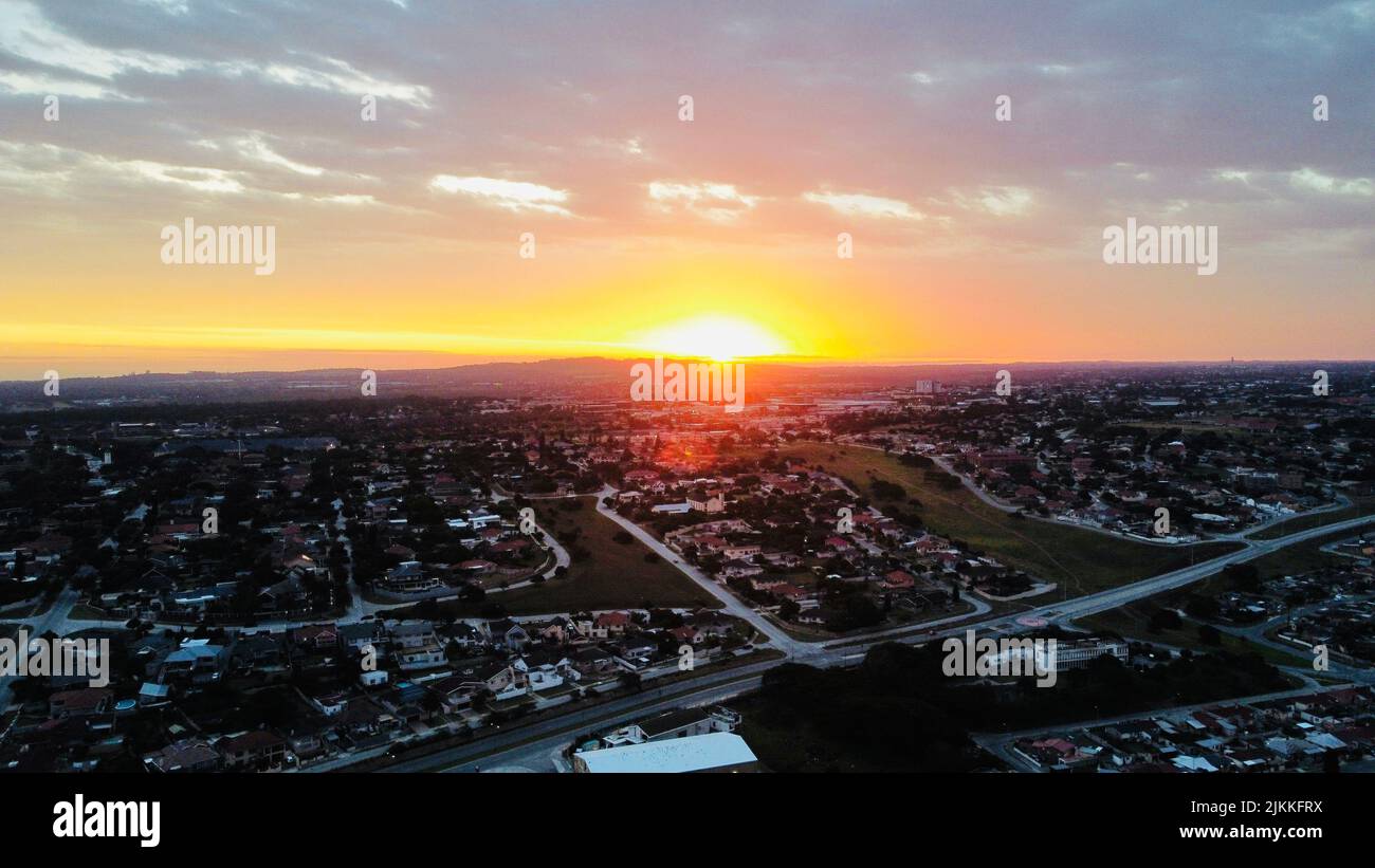 An aerial view of the Port Elizabeth, South Africa Stock Photo Alamy