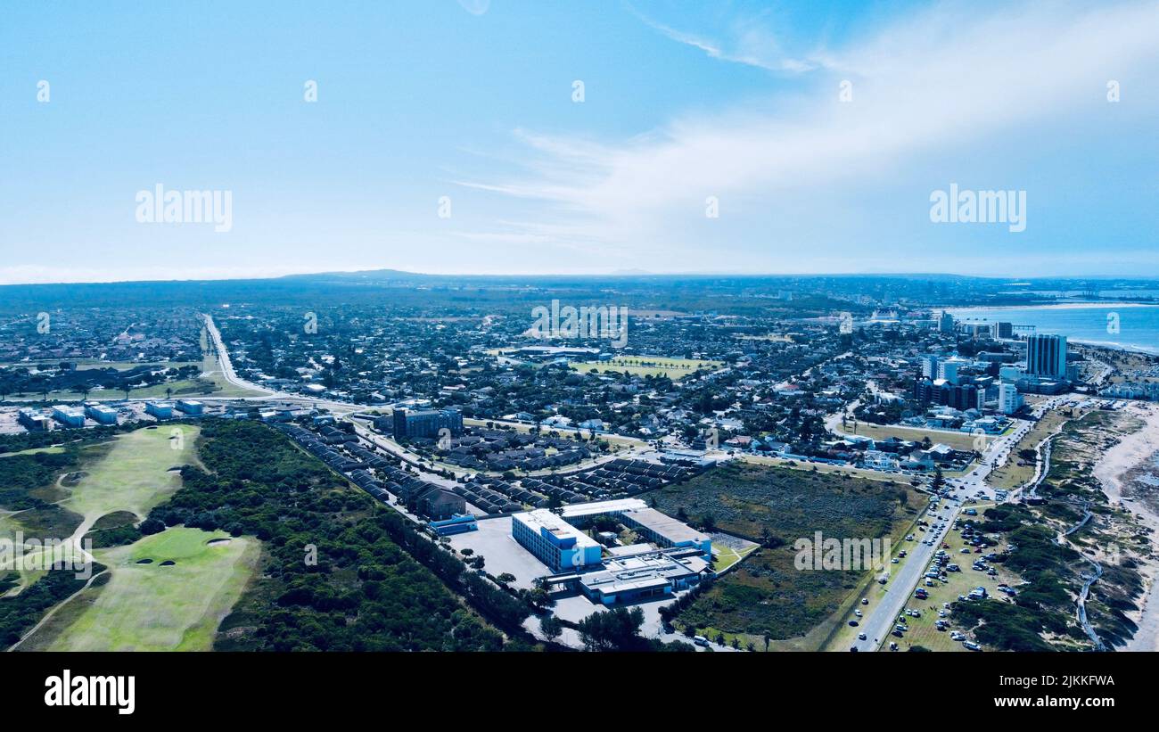 An aerial view of the Port Elizabeth, South Africa Stock Photo Alamy