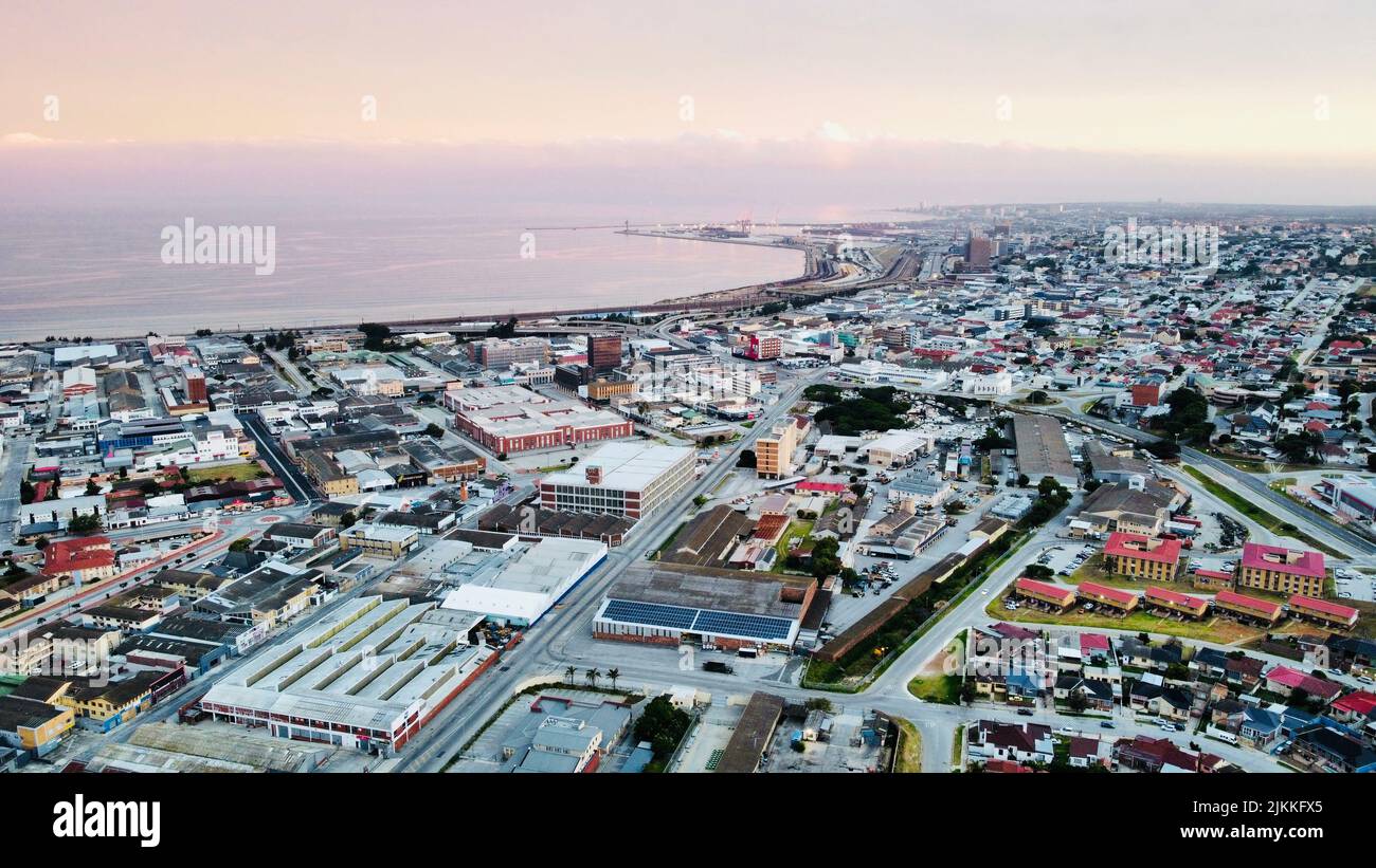 An aerial view of the Port Elizabeth, South Africa Stock Photo Alamy