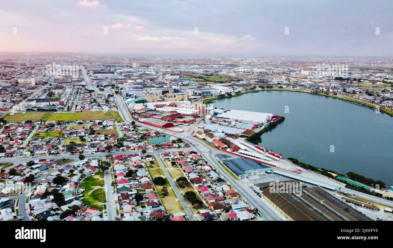 An aerial view of the Port Elizabeth, South Africa Stock Photo Alamy