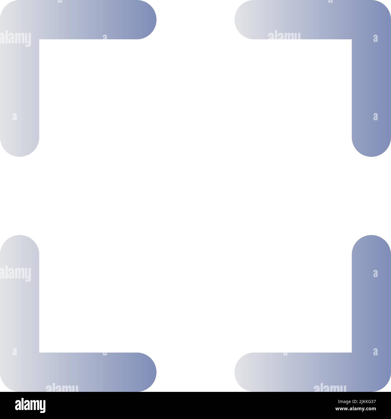 Full screen flat gradient color ui icon Stock Vector