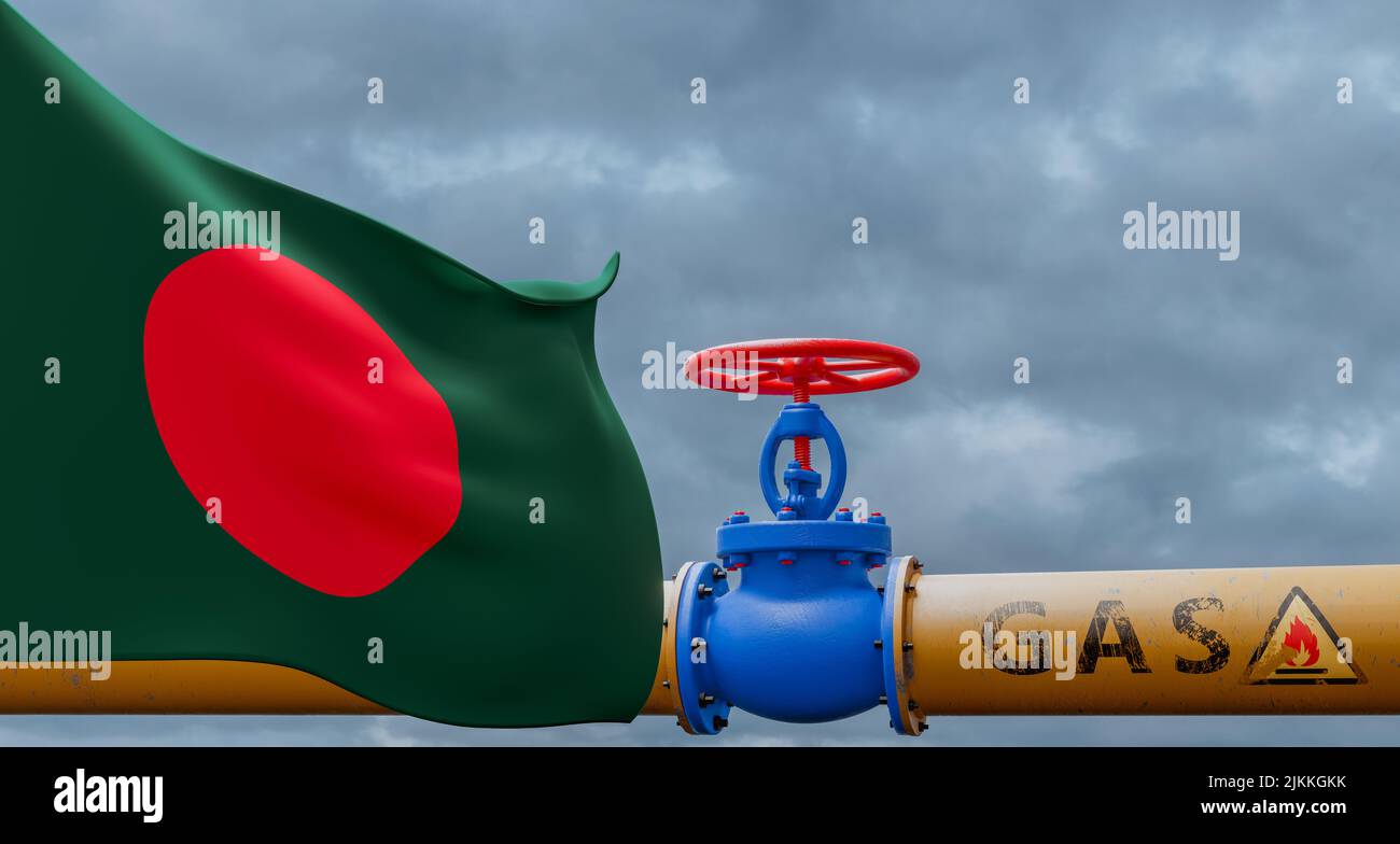 Valve on the main gas pipeline bangladesh hires stock photography and