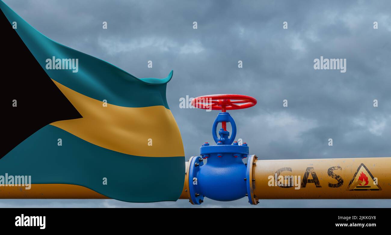 Valve on the main gas pipeline bahamas hires stock photography and