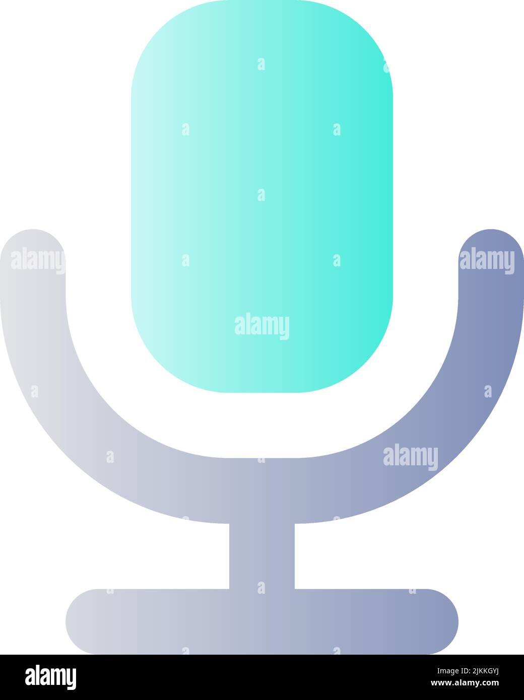 Microphone flat gradient color Cut Out Stock Images & Pictures - Alamy