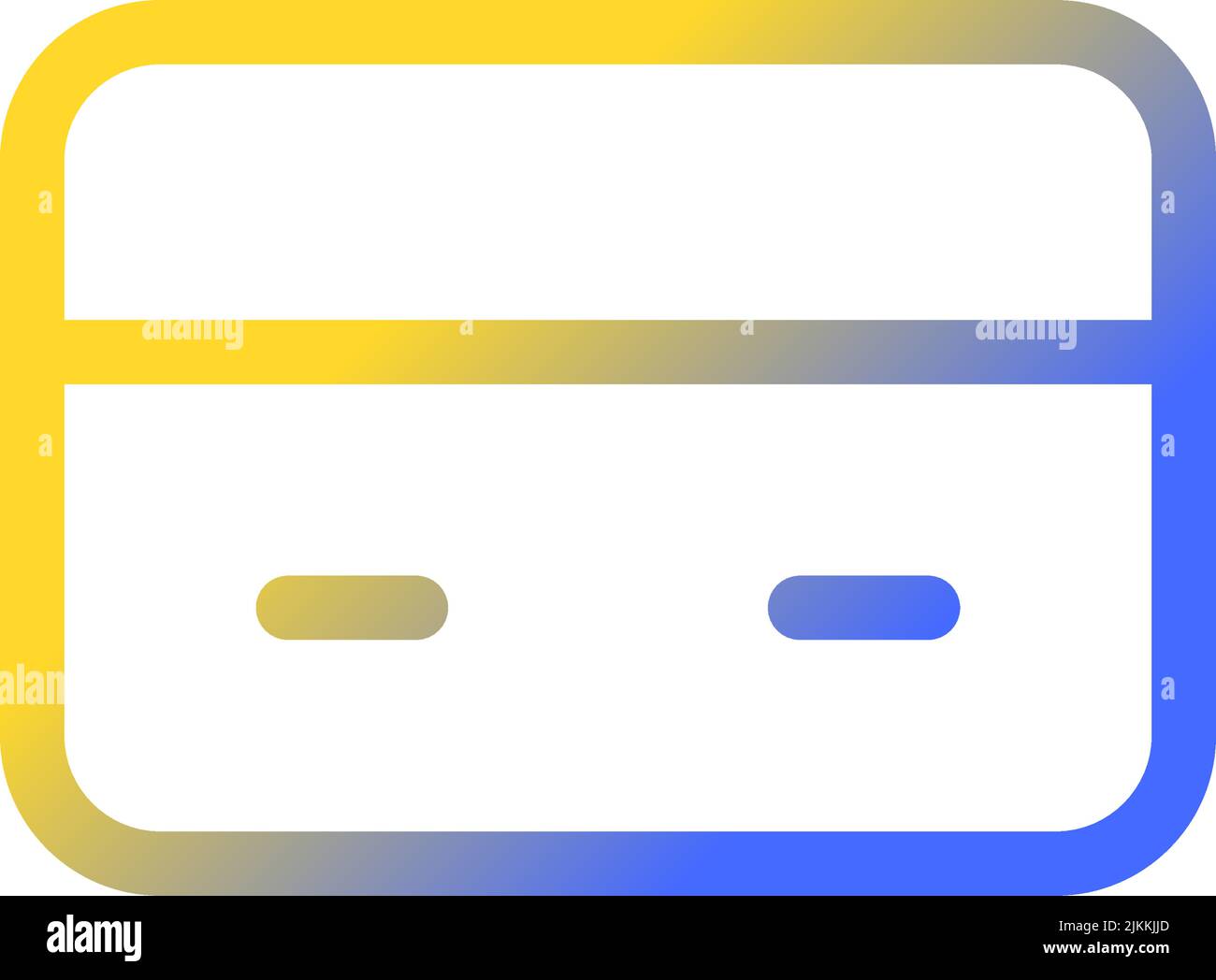 Payment card pixel perfect gradient linear ui icon Stock Vector