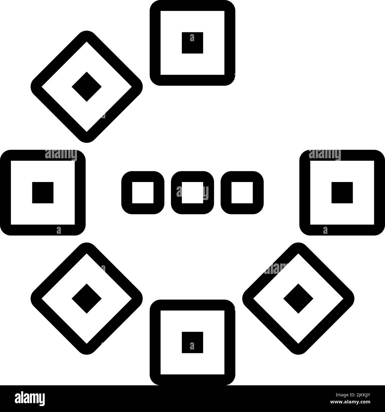 loading icon black vector illustration Stock Vector Image & Art - Alamy