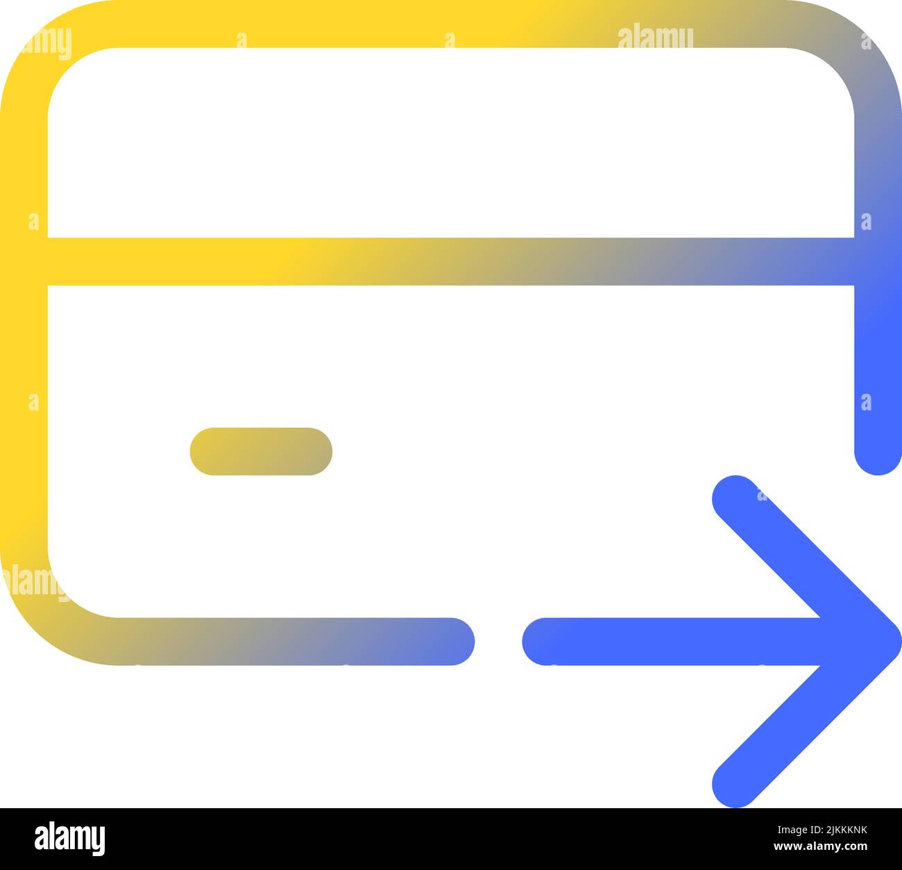 Electronic funds transfer pixel perfect gradient linear ui icon Stock ...