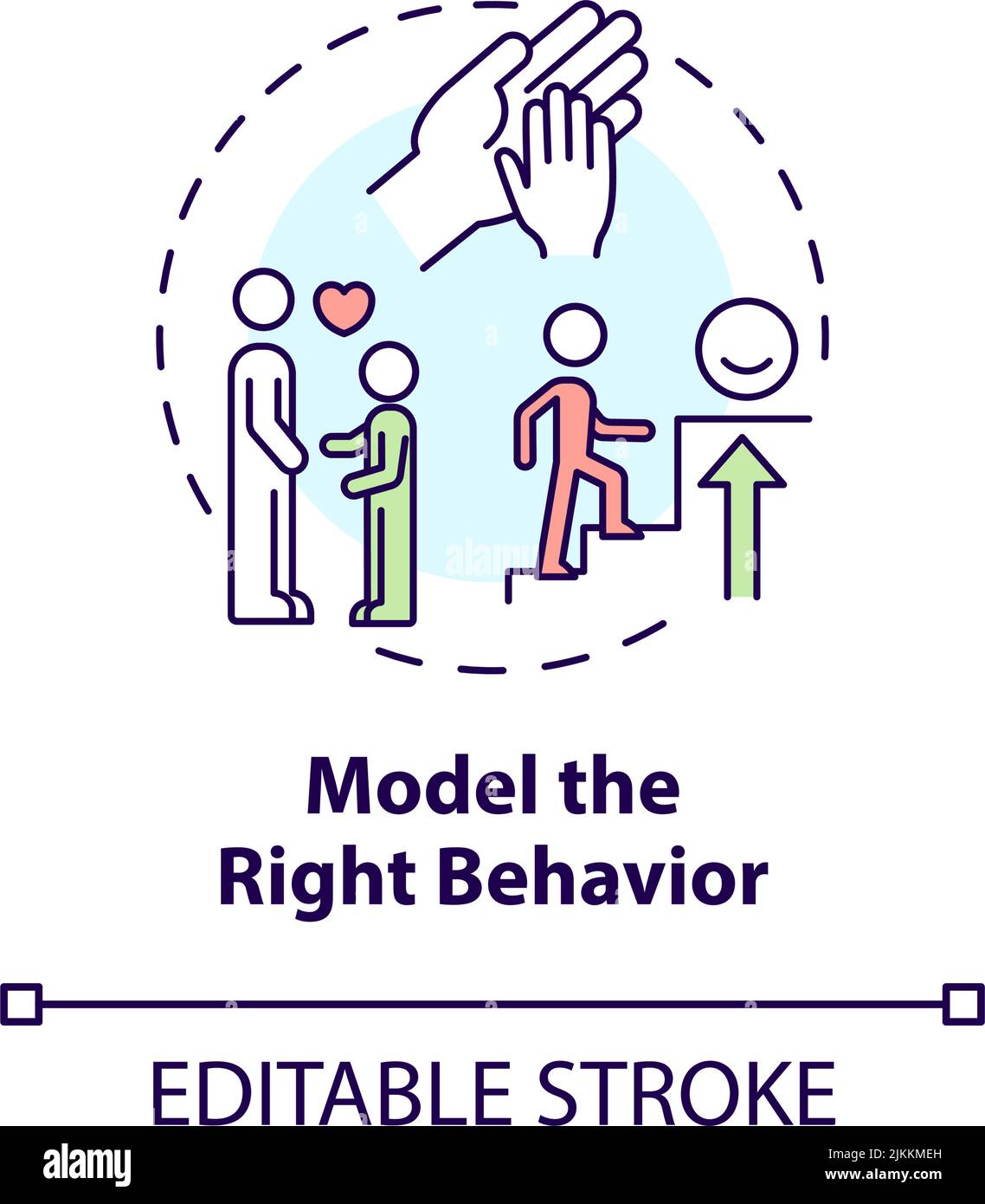 Model right behavior concept icon Stock Vector Image & Art - Alamy
