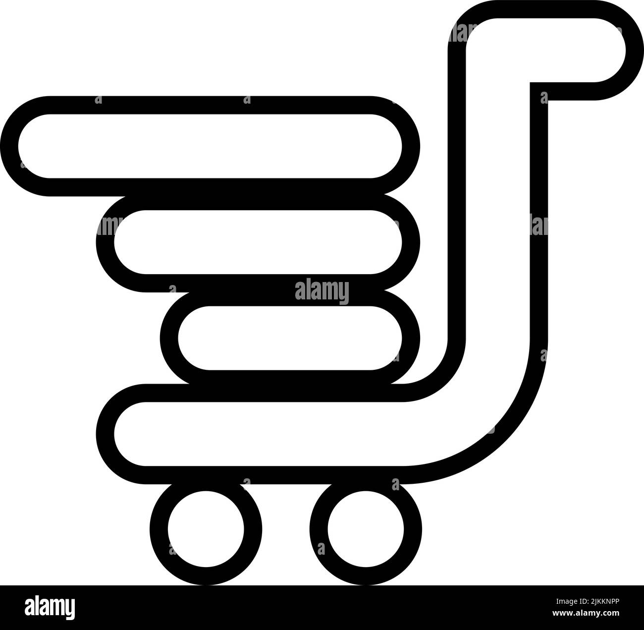 shopping basket icon black vector illustration Stock Vector Image & Art ...