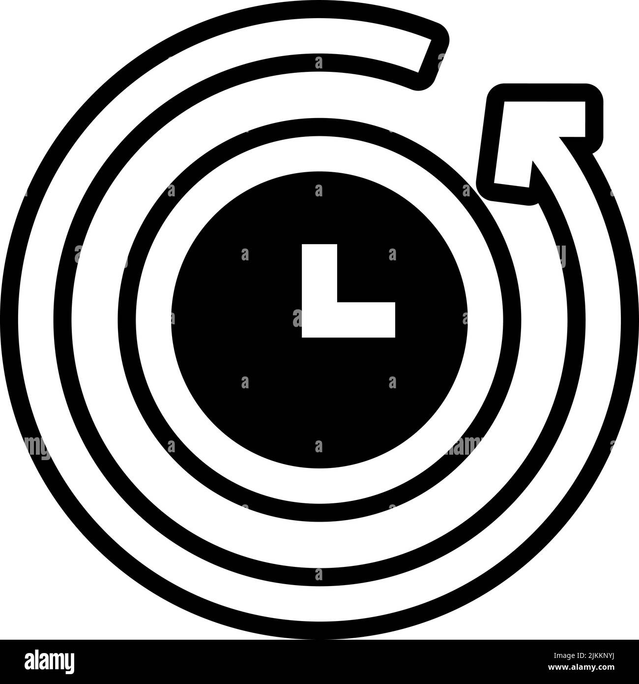 history icon black vector illustration Stock Vector Image & Art - Alamy