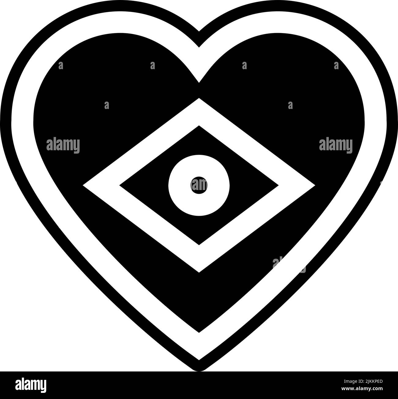heart icon black vector illustration Stock Vector Image & Art - Alamy