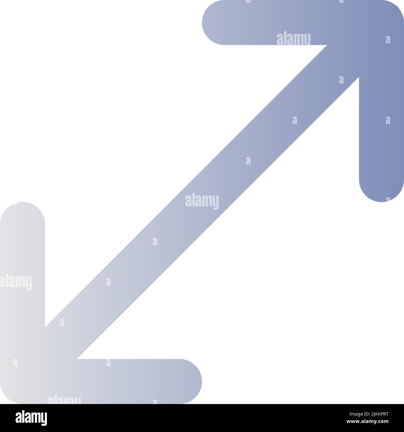 Enlarge flat gradient color ui icon Stock Vector
