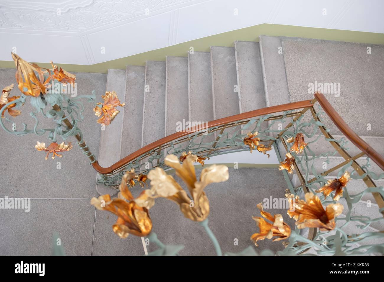 The beautiful wrought iron works that were made after the drawings of ...